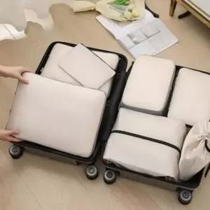 [생활] 여행용 정리 수납 압축팩 의류 압축 파우치 7종 세트