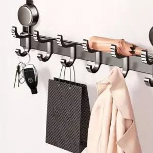 [생활] 무타공 벽면 빨판 바지 옷걸이 다용도 행거 정리용품