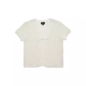 아페쎄 여성 타이 프론트 니트 가디건 COGDIF22231-AAC