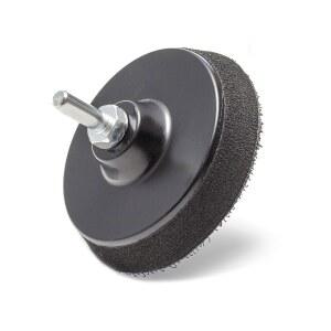 [미국배송] 범용 드릴 부착물이 있는 드릴용 유리 폴리쉬 3인치(75MM) 후크 & 루프 백킹 패드 - GP12003