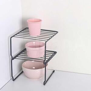 [2개구성] 나미나라 정리 좁은싱크대 와이어 국공기 찻잔 랙 진열 싱크대그 다용도선반 다용도그 LWBA389F