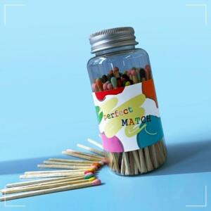 [2개구성] 브리스크 스타일 컬러플 Perfect Match 장식 생일 크리스마스 IOWC0912A