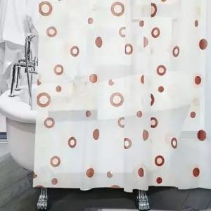샤워커튼 욕실 욕조 커튼 예쁜 커텐 반투명 브라운 중 욕실커튼 방수커튼 욕조가림막 욕조커튼 샤워가림막