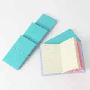 [문구] 스마일 가죽커버 수첩 5p세트 스카이 유선수첩