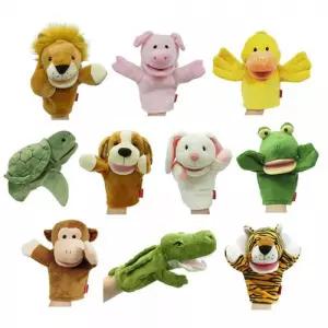 12625 말하는 손인형 가축 야생 동물세트 10종