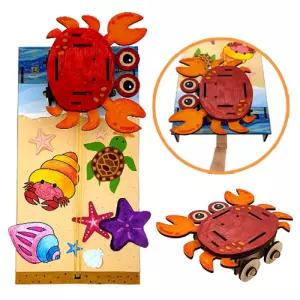 (만들기대장)고무줄 탄성 자동차 만들기-꽃게