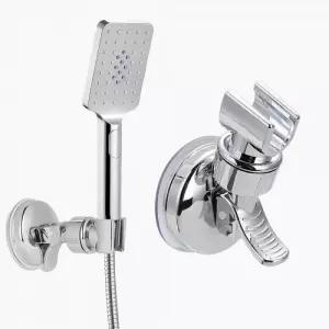 흡착식 샤워기 거치대 각도조절 샤워 홀더 고정대 헤드거치대 샤워기걸이 흡착 고정