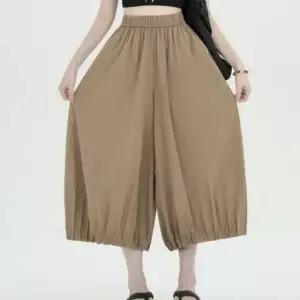 [애슬릿] 밴딩 와이드 팬츠 여성 벌룬 통바지 키작녀 엄마 옷