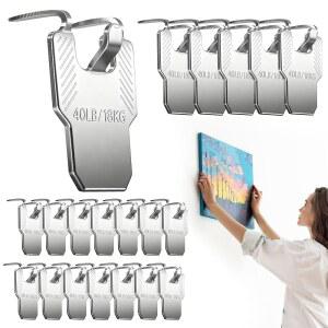 [미국배송] GCXIXPY 클로 드라이월 그림 걸이 드라이월과 콘크리트 벽에 20개의 헤비 듀티 거울 사진 포스터 페인팅 룸 사무실 장식에 손상 없는 벽 프레임 걸이