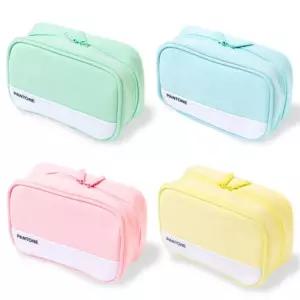 팬톤 메이크업 파우치 핑크책상정리 가방 필통 학용잡화 사무 문구 학용품 팬시 준비물