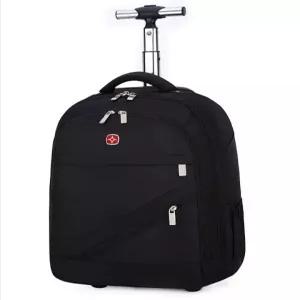 여행용 휠백팩 20인치 초경량 트롤리 승무원 스피너 블랙 접이식 휠세관 항공 기내용