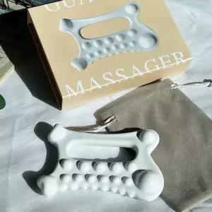 고급 세라믹 괄사 전신 마사지 케이스 보관 두피마사지 전신케어 사각턱 림프절 순환