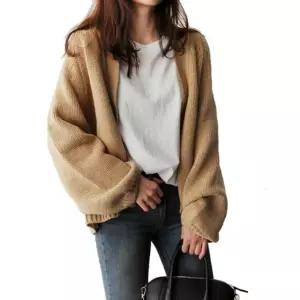 니트 숏가디건 가을 로브 짧은 통넓은 카디건여자 여성 겨울 아우터 간호사