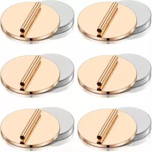 6쌍 미니 마그네틱 핀 브로치 변환기 금속 백 의류 자석 버클 라펠 홀더 히잡 스카프 숄 얇은 천 보이지