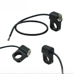 바이크 오토바이 스위치 22mm 핸들 바 마운트 헤드 라이트 위험 브레이크 안개등 전원 켜기-끄기 표시 등