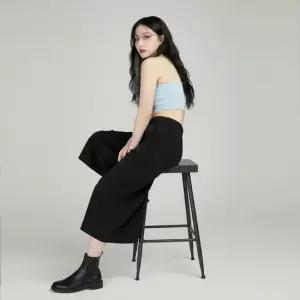 여성용 데일리 린넨 와이드 팬츠 시원한 치마바지