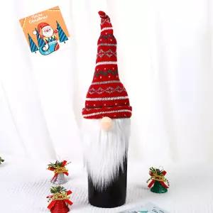 [별별창고] 크리스마스 와인커버 난쟁이인형 와인