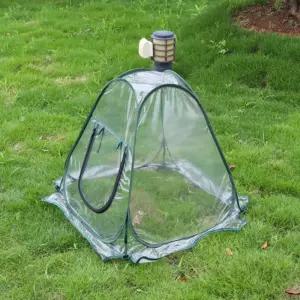 미니 비닐 하우스베란다 온실 원터치 원예 커버 화단 소형