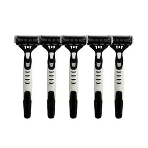 휴대용 면도기 여행 페이스 롱핸들얼굴 수염 제모 일회용