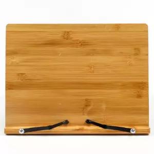 대나무 독서대책스텐드 받침대 거치대 스텐 북홀더 상대 공부대 받침 휴대용대 걸이