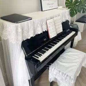 의자 피아노 밑단 거즈 쿠션 전자 보호 커버 먼지 스툴 더블 유럽