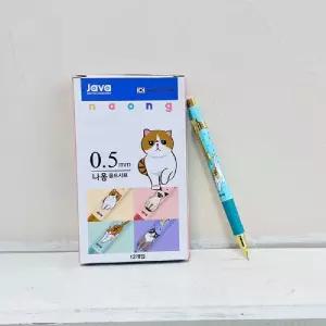 자바 0.5 나옹 골드샤프(민트)12개입필기도구 학습용 사무용 다용도 펜슬 제도용 필기구