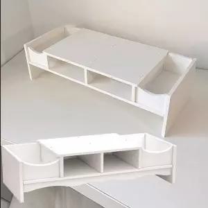 모니터 스탠드 정리대 수납 거치대 효율적 공간 활용책상함 데스크받침대 컴퓨터선반 박스 사무실용품 노트