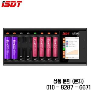 ISDT N8 N16 N24 LCD 디스플레이 AA DC 스마트 배터리 충전기 EU 플러그 리튬 이온 LiHv Ni MH LiFePO4