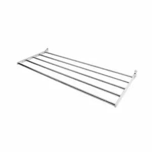 [라일리생활건강] Rly 다용도 행거 1단 선반대 베란다수납장 파이프선반