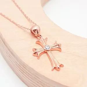 [오팔하우스]14k 엔틱 십자가 목걸이 OPNIN2318-1