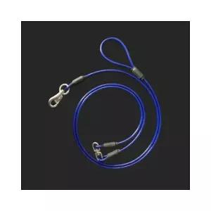 루미나D 코팅 와이어 개줄 8mm 3m 파랑 중간도래 와야줄