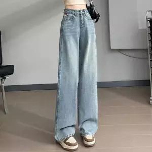 [하프클럽/셀러허브_여성트랜드패션]여자 여름 청량 연청 하이웨스트 와이