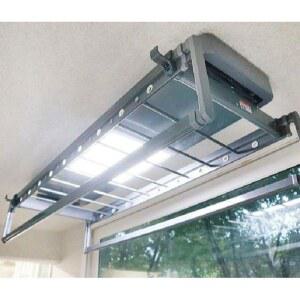 자동빨래건조대 전동 건조대 원격제어 하츠 조명더블 빨래건조대 설치 베란다 화이트