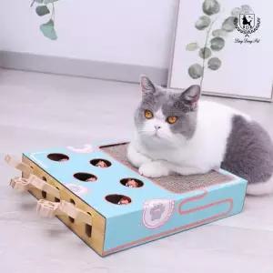딩동펫 고양이 스크래쳐 장난감 스트레스 해소 두더지잡기