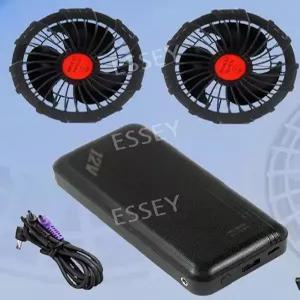 선풍기 50000mAh 바람 여름 쿨 자켓 작업복 팬 냉풍 배터리