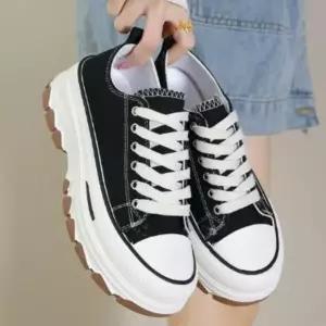 |CCS7DC2|여성용 일상 캐주얼 통굽 키높이 운동화