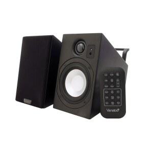 Vanatoo 투명 제로 플러스 근거리 스튜디오 모니터 스피커 쌍, TV, PC, 게임용. 데스크톱 및 실내 사용을 위한 120와트 전원 스피커. AUX, USB, 블루투스, 토스링크 광학, 리모컨.