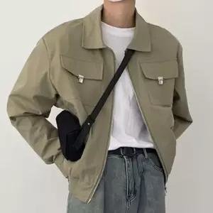 남자 간절기 루즈핏 크롭 자켓