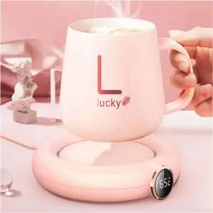 따뜻한 3단 온도 조절 컵워머 디지털 보온 컵받침대/겨울/용품/머그/워머/커피/컵받침/집들이/선물/사무실