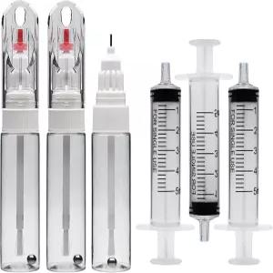 브러시 팁이 포함된 2-in-1 터치업 페인트 펜 10ml 3팩 리필 가능 가구 벽 스크래치에 대한 지저분한 수리