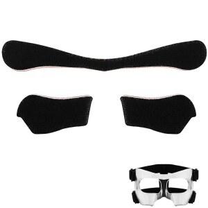 Liliful 페이스 마스크 풋볼 라이너 패드, 농구 페이스 마스크 패드 - 스포츠 보호를 위한 노즈 가드 교체품이 있는 블랙 가드 패드 - 소프트볼, 야구, 농구 - 청소년, 성인, 남성, 여성