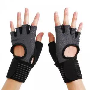 여성용 쿠션 손목 헬스 사이클 반장갑 메쉬 통기