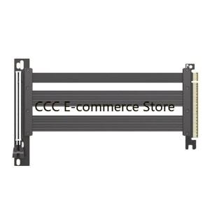 그래픽 PCIE5.0 x16Riser 케이블 확장 직각 설계 32GTS 전송 GPU Extender R58A