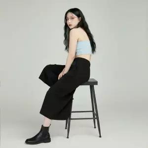 |CCK1951|여성용 데일리 린넨 와이드 팬츠 시원한 치마바지