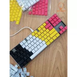 프리플로우 키캡 세트 104 크리스탈 클리어 이중사출 키캡교체