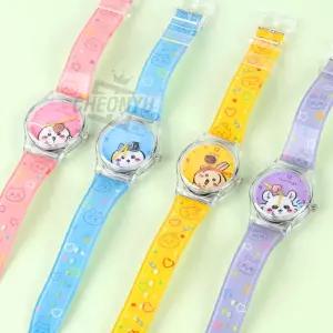 (랜덤 발송) 먼작귀 빙글뱅글 무빙 워치/디지털/시계/어린이/손목/패션/팔찌/아날로그/아동/야광/학생/유아