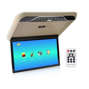 쿤파인 자동차 19인치 오버헤드 모니터 화면 디스플레이 LED 차량 플립 다운 루프 마운트 콘솔 HDMI TV 플레이어 제어판 DVD