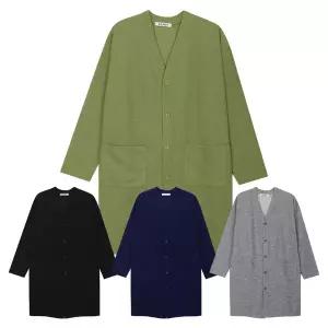 [모로엠] 남성 신축성 브이넥 오버핏 롱가디건 5C-CA-Q020