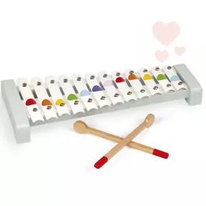 12개 메탈건반 음악장난감 유치원장난감 오감놀이교구 음악교구 나무실로폰 유아용악기 어린이실로폰 악기