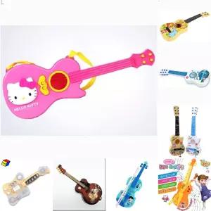 바니랜드 헬로키티 통기타/기타/악기/어린이/멜로디/완구/연습용/아동/유아/노래/역할/놀이/연주/플레이